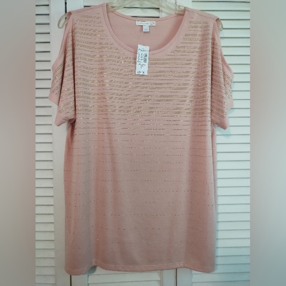 NWT sparkly pink top from Dressbarn